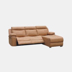 Sofá chaiselongue Nellie 3 plazas Pedra 276 x 102 x 187 cm