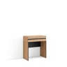 Mesa consola de entrada, Mesa auxiliar para entrada, 70x35x75cm, Com gaveta, Com Armazenamento, Estilo moderno, Carvalho