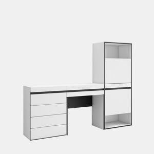 Sapateira, Organização Armazenamento, 187x35x145cm, Para quarto, dormitório, Cómoda, Toucador, Estilo moderno, Branco