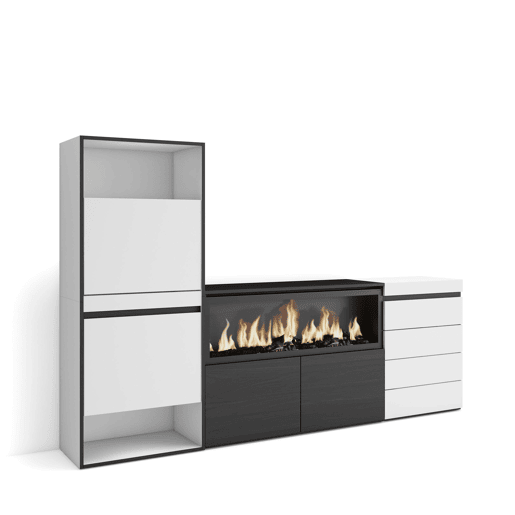 Sapateira, Organização Armazenamento, 224x35x145cm, Para quarto, dormitório, Lareira eléctrica XXL, Cómoda, Estilo moderno, Branco Sapateira, Organização Armazenamento, 224x35x145cm, Para quarto, dormitório, Lareira eléctrica XXL, Cómoda, Estilo moderno, Branco
