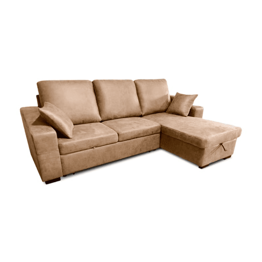 Sofá cama con chaiselongue Edna Pedra 248 x 95 x 82 cm