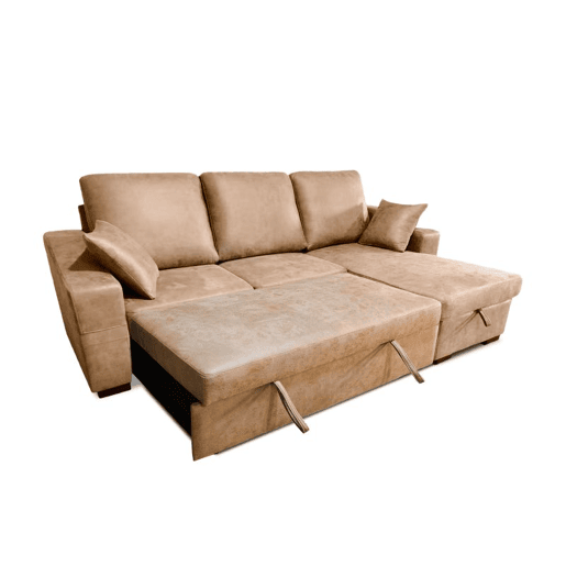 Sofá cama con chaiselongue Edna Pedra 248 x 95 x 82 cm