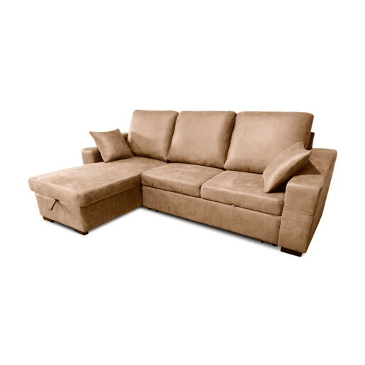 Sofá cama con chaiselongue Edna Pedra 248 x 95 x 82 cm