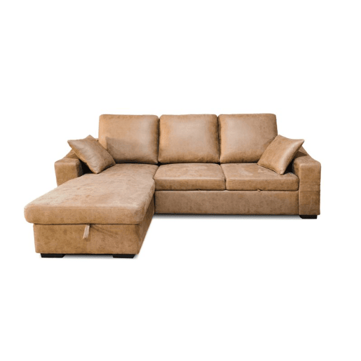 Sofá cama con chaiselongue Edna Pedra 248 x 95 x 82 cm