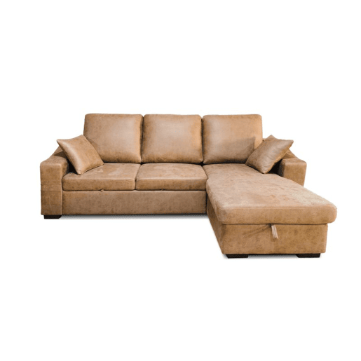Sofá cama con chaiselongue Edna Pedra 248 x 95 x 82 cm