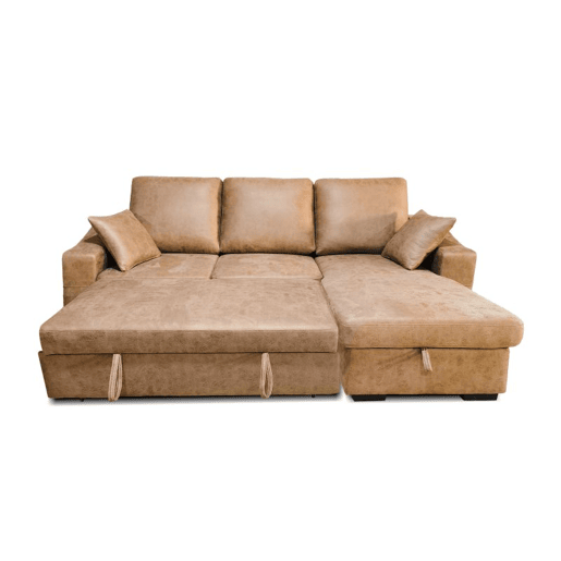 Sofá cama con chaiselongue Edna Pedra 248 x 95 x 82 cm