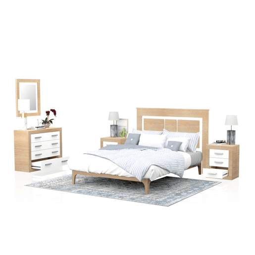 Quarto Kira 4C Cambria - Branco 160 x 119 x 4 cm