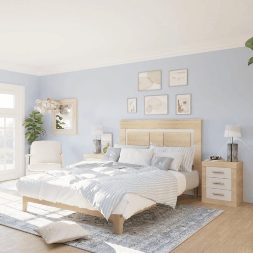 Quarto Kira 4C Cambria - Branco 160 x 119 x 4 cm