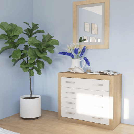 Quarto Kira 4C Cambria - Branco 160 x 119 x 4 cm