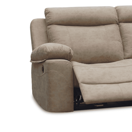 Sofá chaiselongue Nellie 3 plazas Cimento 276 x 102 x 187 cm
