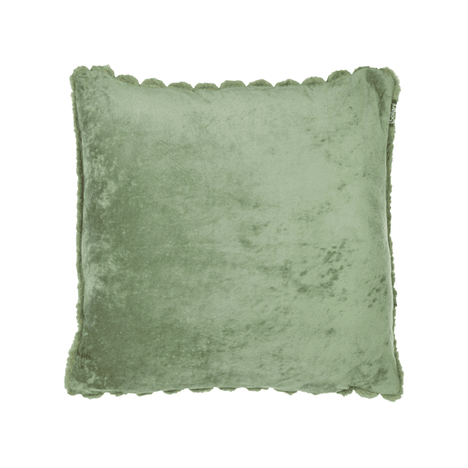 Conjunto de 2 almofadas decorativas RAKYA Imitação de pele 45 x 45 cm Verde Às riscas Conjunto de 2 almofadas decorativas RAKYA Imitação de pele 45 x 45 cm Verde Às riscas