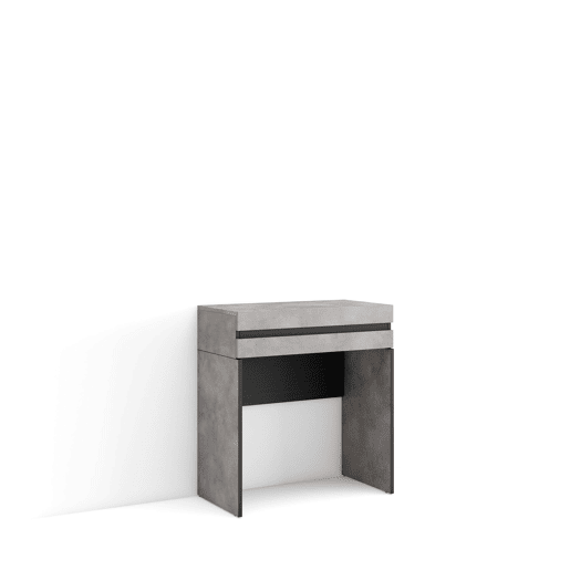 Mesa consola de entrada, Mesa auxiliar para entrada, 70x35x75cm, Com gaveta, Com Armazenamento, Estilo moderno, Cimento Mesa consola de entrada, Mesa auxiliar para entrada, 70x35x75cm, Com gaveta, Com Armazenamento, Estilo moderno, Cimento