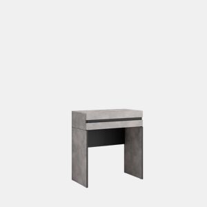 Mesa consola de entrada, Mesa auxiliar para entrada, 70x35x75cm, Com gaveta, Com Armazenamento, Estilo moderno, Cimento