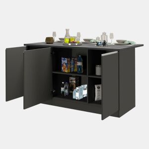 Ilha de Cozinha Modular em Madeira Nobilitada