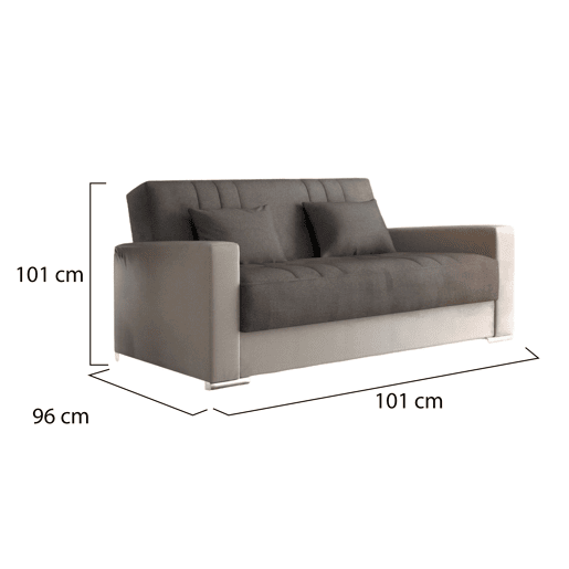 Sofá cama 3 lugares em tecido