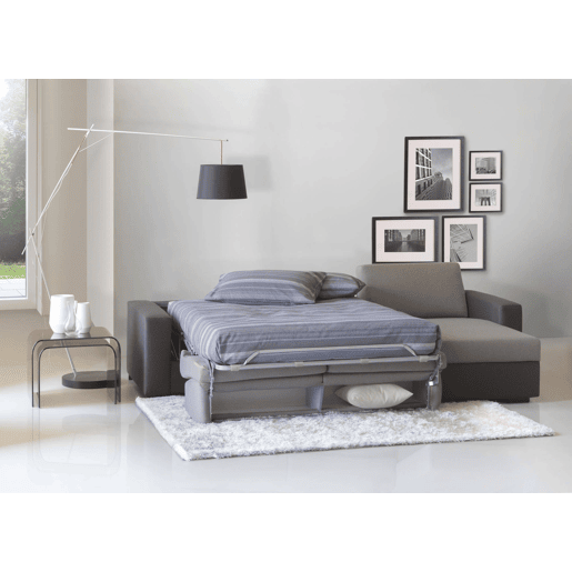 Sofá cama com península de tecido Sofá cama com península de tecido