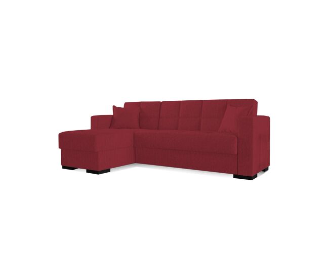Sofá cama con península en tela Ddajca