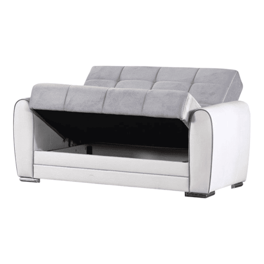 Sofá-cama de 2 lugares de tecido