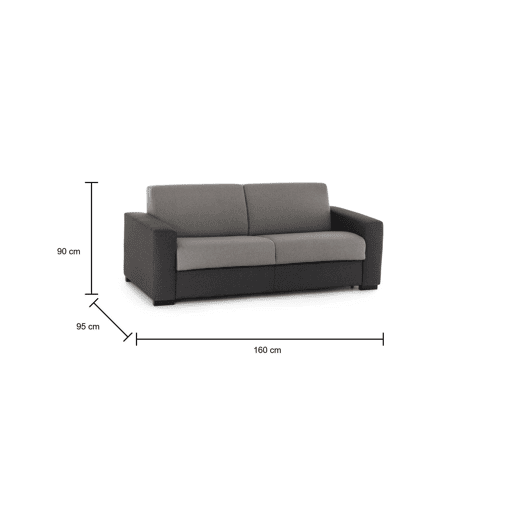 Sofá cama 2 lugares em tecido