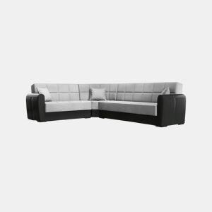 Sofá cama com península de tecido