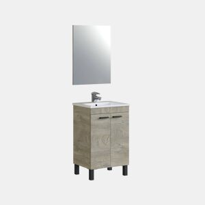 Sob o guarda-roupa com efeito de madeira