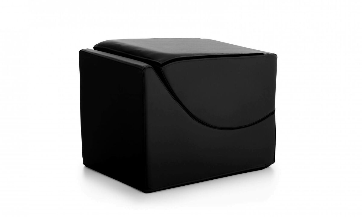 Cama plegable acolchada en cuero sintético