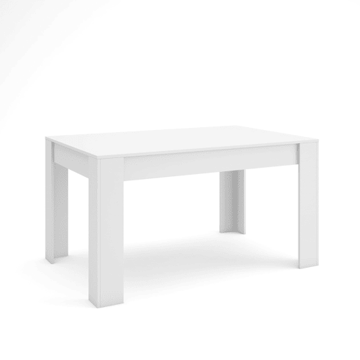 Mesa Sala de Jantar, Mesa Cozinha, 140x90x76cm, Para 6 pessoas, Móveis Sala Jantar, Estilo moderno, Branco