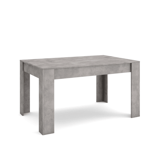 Mesa Sala de Jantar, Mesa Cozinha, 140x90x76cm, Para 6 pessoas, Móveis Sala Jantar, Estilo moderno, Cimento