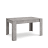 Mesa Sala de Jantar, Mesa Cozinha, 140x90x76cm, Para 6 pessoas, Móveis Sala Jantar, Estilo moderno, Cimento