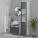 Conjunto de Baño MDF, Vidrio Templado kleankin Conjunto de Baño MDF, Vidrio Templado kleankin Blanco