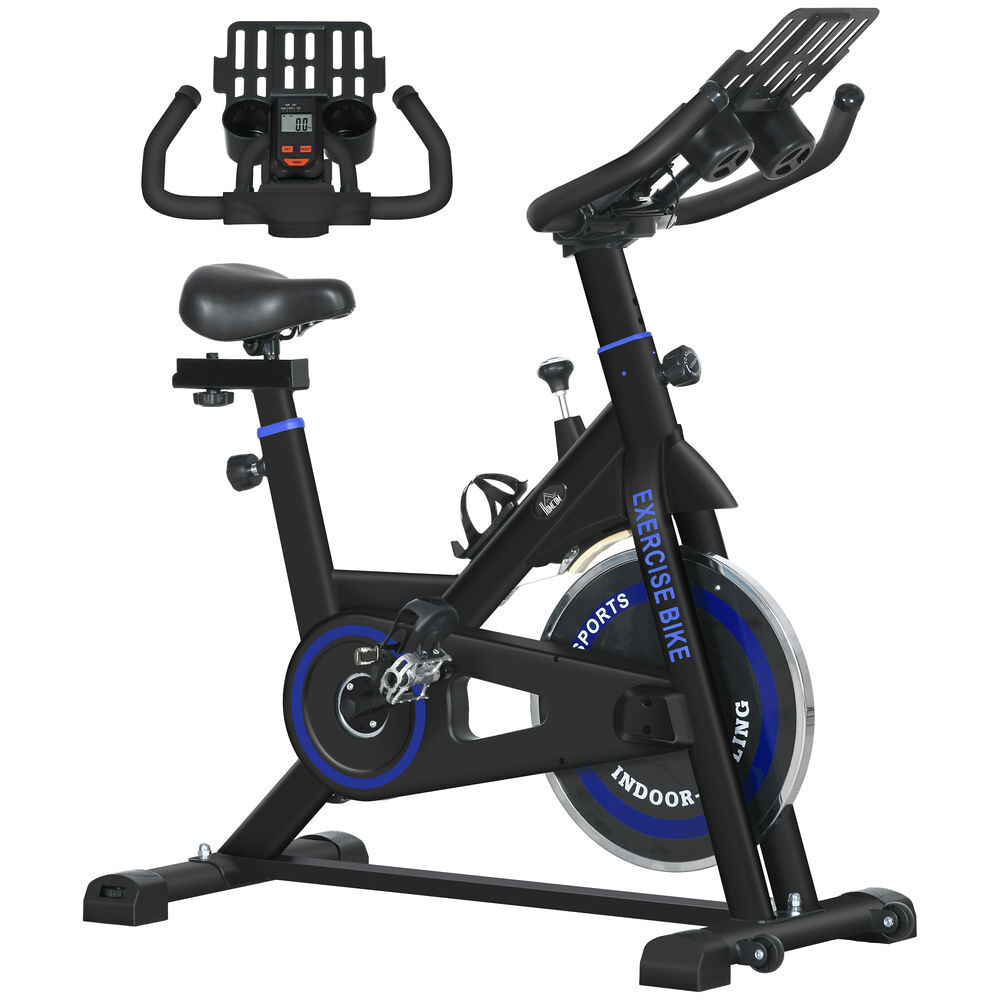 Bicicleta Estática Acero y ABS HOMCOM, deportes y ocio - fitness