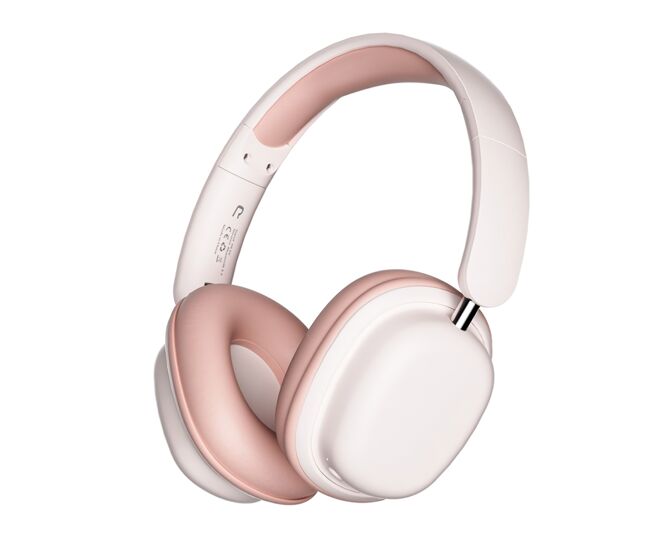 Auriculares bluetooth klack inalámbricos sy-t1 plegables con micrófono desmontable y 20h de autonomía - rosa