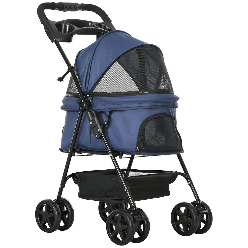 Cochecito para Mascotas Acero, Tela Oxford PawHut