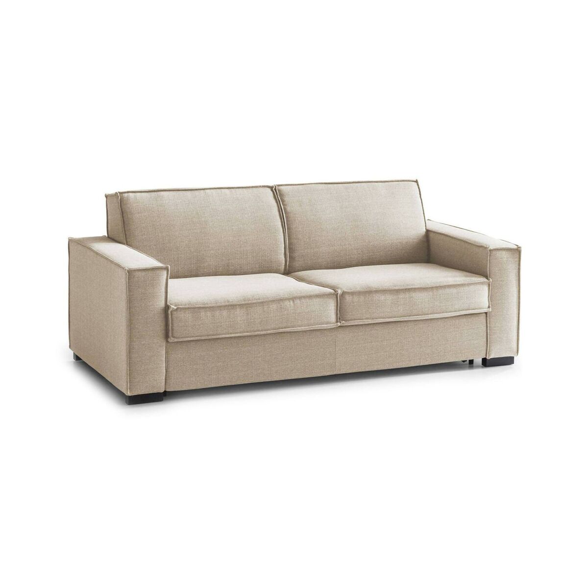 sofa fixo de madeira de 3 lugares