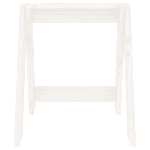 vidaXL Bancos 2 pcs 40x40x45 cm pinho maciço branco