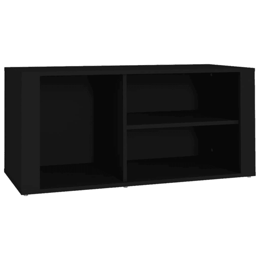 vidaXL Sapateira 100x35x45 cm derivados de madeira preto vidaXL Sapateira 100x35x45 cm derivados de madeira preto