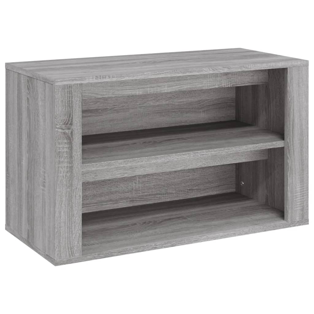 Vidaxl mueble zapatero madera contrachapada gris sonoma 75x35x45 cm