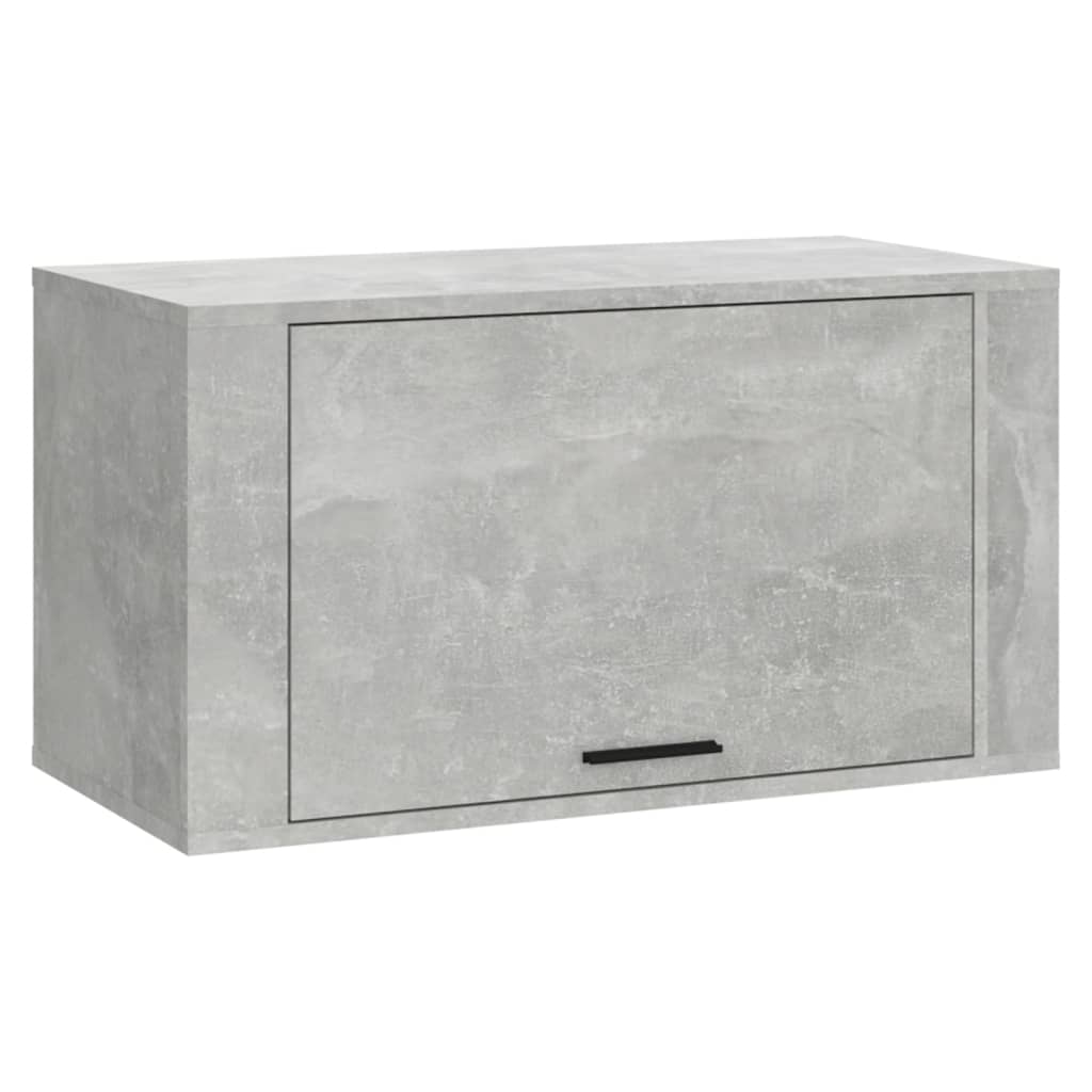 Vidaxl mueble zapatero pared contrachapada gris hormigón 70x35x38 cm
