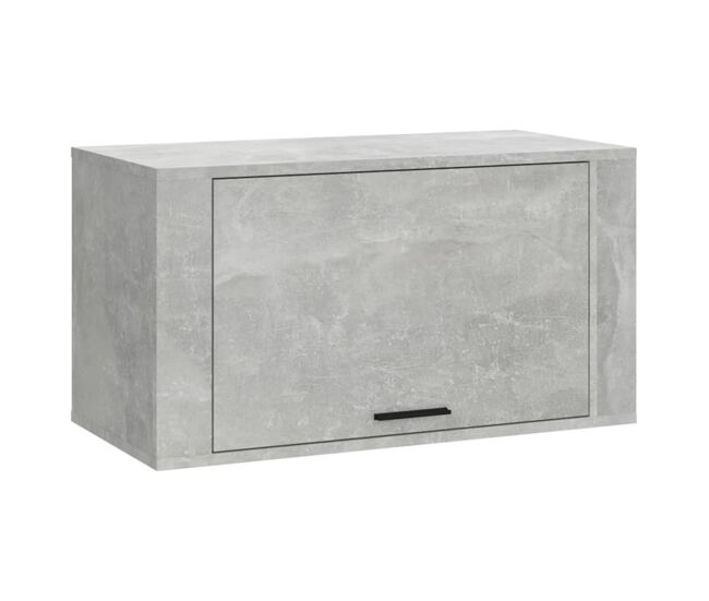 Vidaxl mueble zapatero pared contrachapada gris hormigón 70x35x38 cm