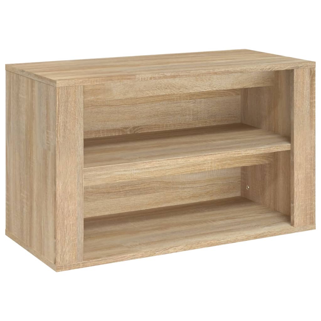 Vidaxl mueble zapatero madera contrachapada roble sonoma 75x35x45 cm