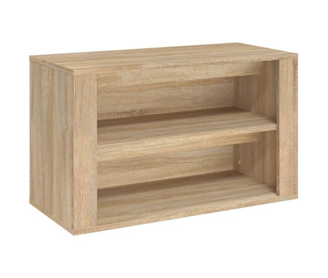 Vidaxl mueble zapatero madera contrachapada roble sonoma 75x35x45 cm