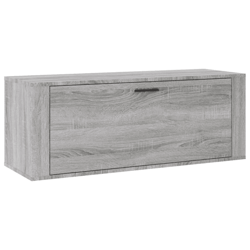 vidaXL Sapateira de parede 100x35x38 cm derivados madeira cinza sonoma