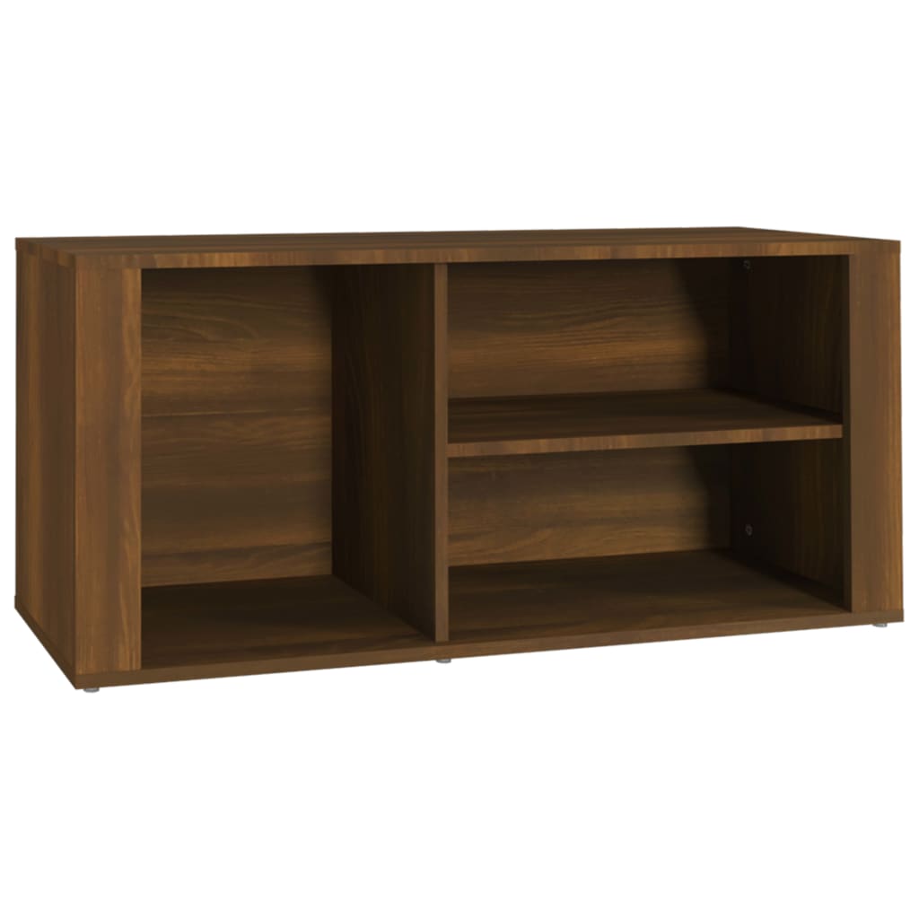 Vidaxl mueble zapatero madera contrachapada marrón roble 100x35x45 cm