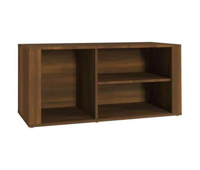 Vidaxl mueble zapatero madera contrachapada marrón roble 100x35x45 cm