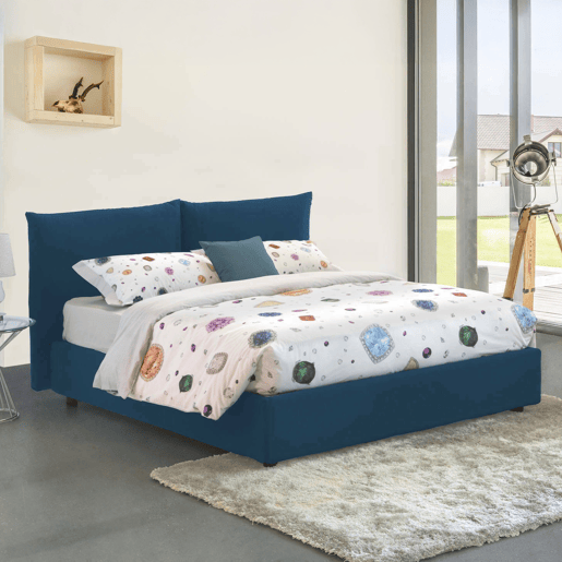 Cama de casal de tecido