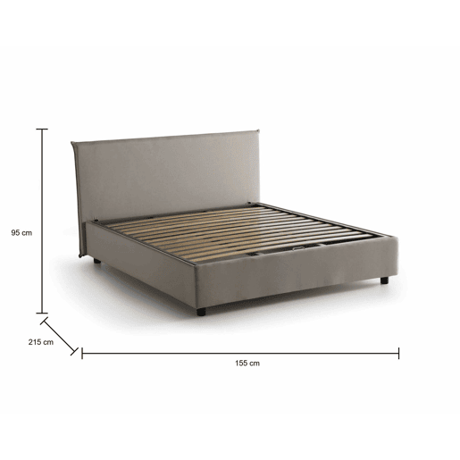 Cama de casal de tecido