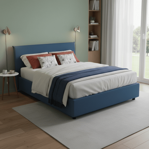 Cama de casal de tecido