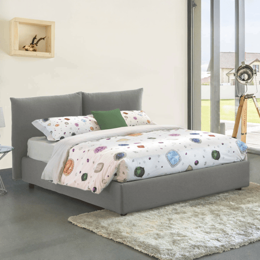 Cama de casal de tecido Cama de casal de tecido