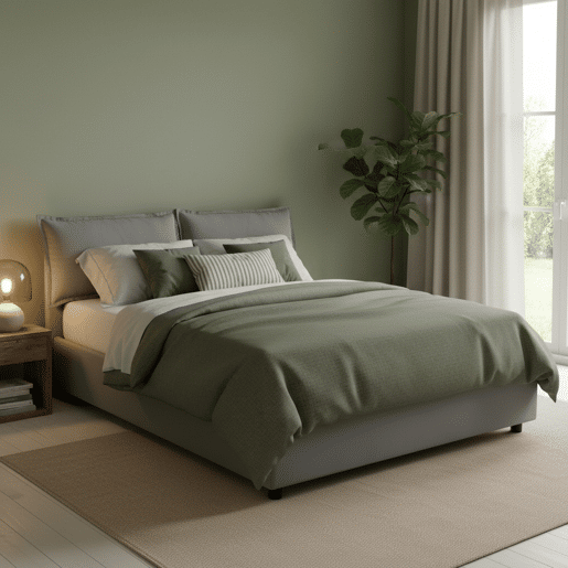 Cama de casal de tecido