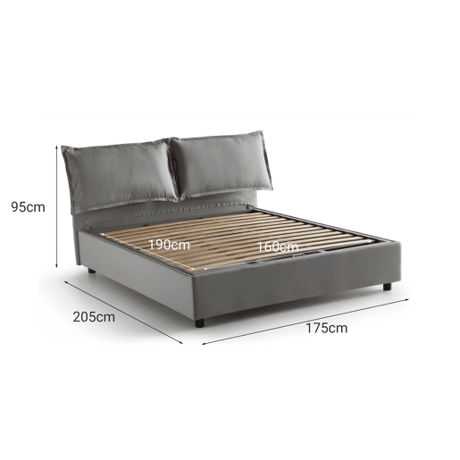 Cama de casal de tecido